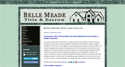 Desktop Screenshot of blog.bellemeadetitle.com